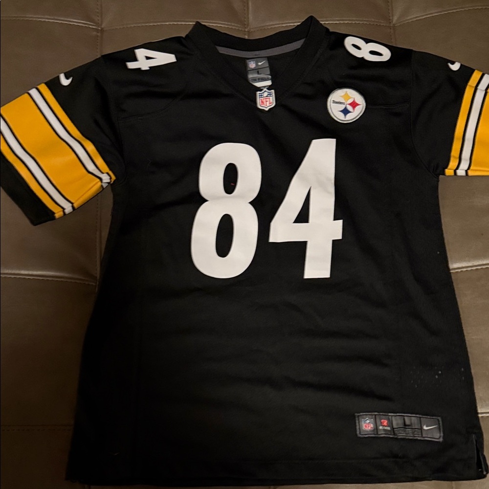 Pittsburgh Steelers Nike Kids Black and Gold Jersey Antonio Brown Youth Large L